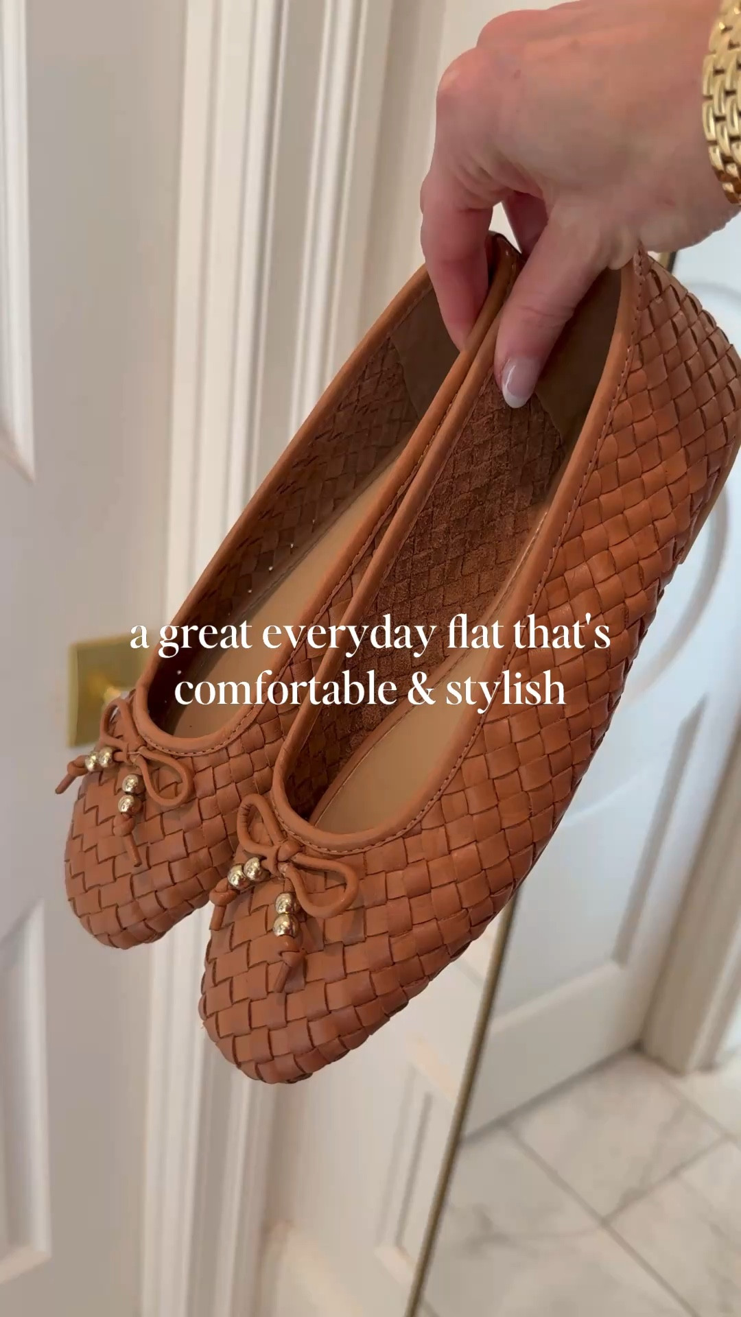 These woven flats looks designer and such a good price. Size up half a size 