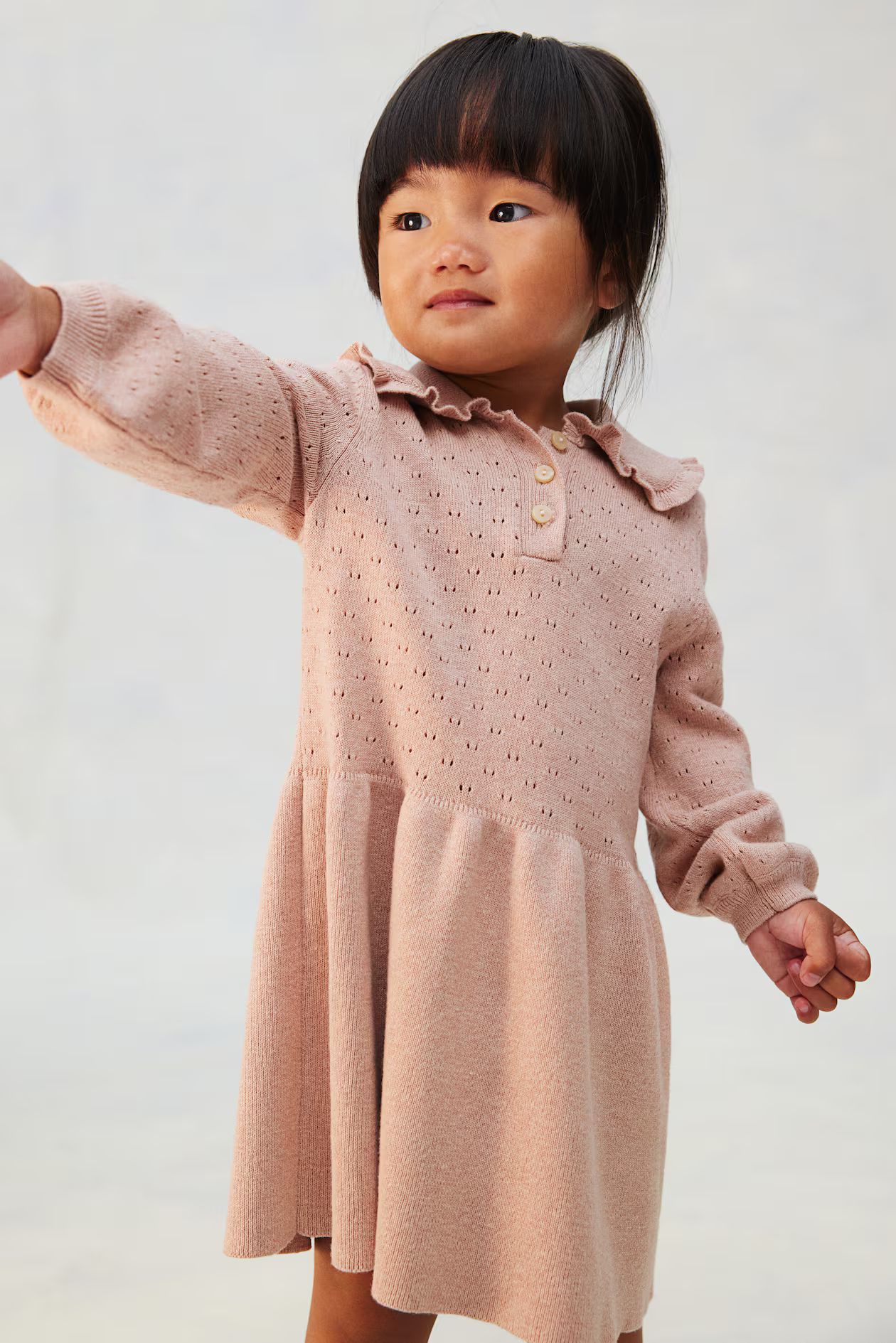 Pointelle-knit cotton dress | H&M (US + CA)