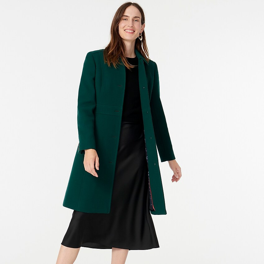 Classic day coat in Italian double-cloth wool with Thinsulate® | J. Crew US