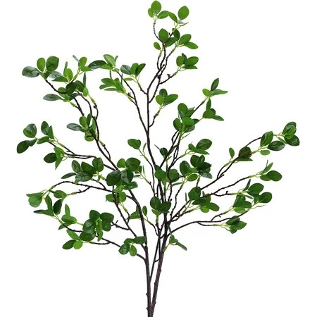 2pcs 43.3inch Artificial Greenery Stems Artificial Greenery Faux Branches for Vase Filler Faux Ficus | Walmart (US)