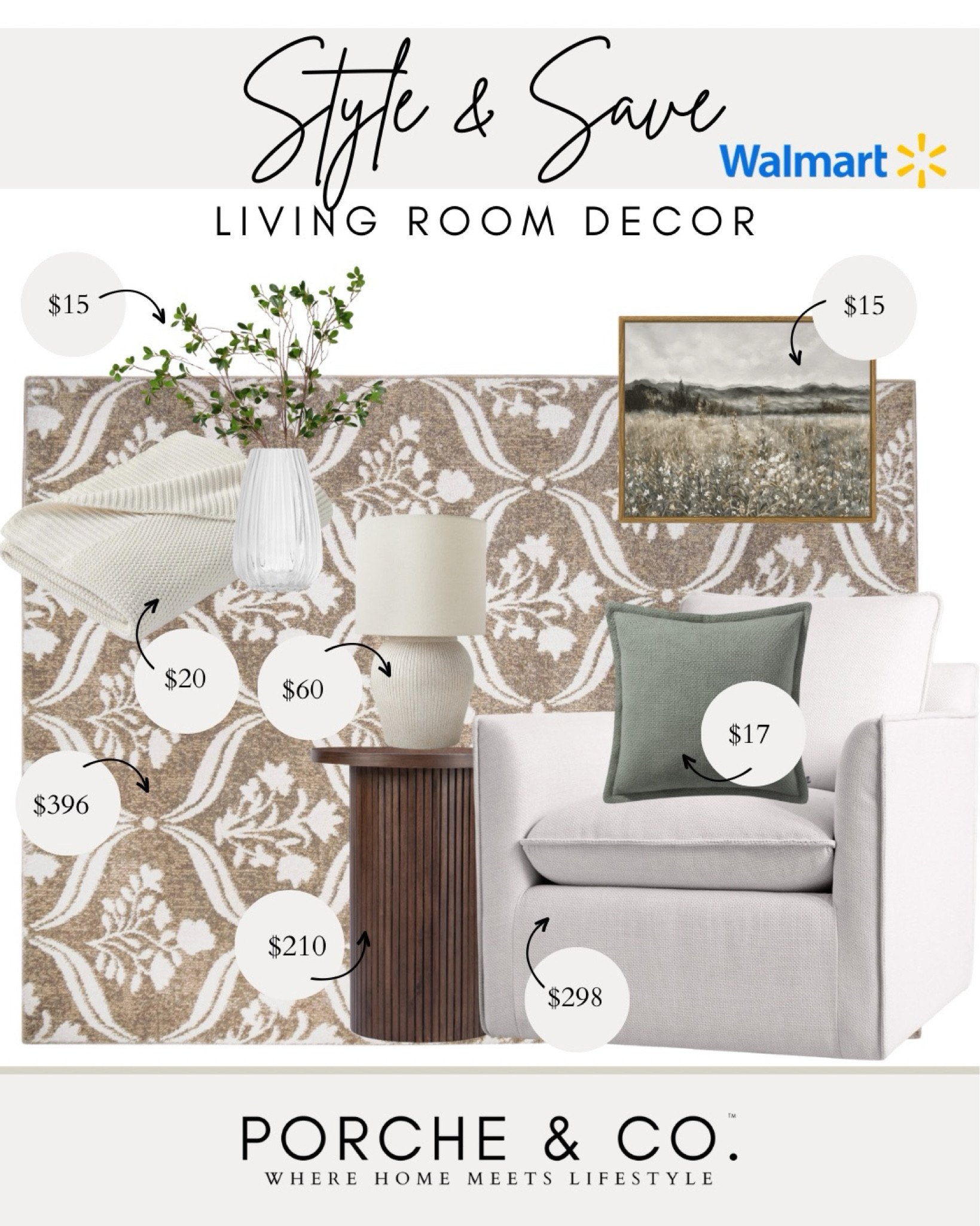 Style and save, Walmart decor, living room decor, living room styling
#visionboard #moodboard #porcheandco

#LTKStyleTip #LTKHome