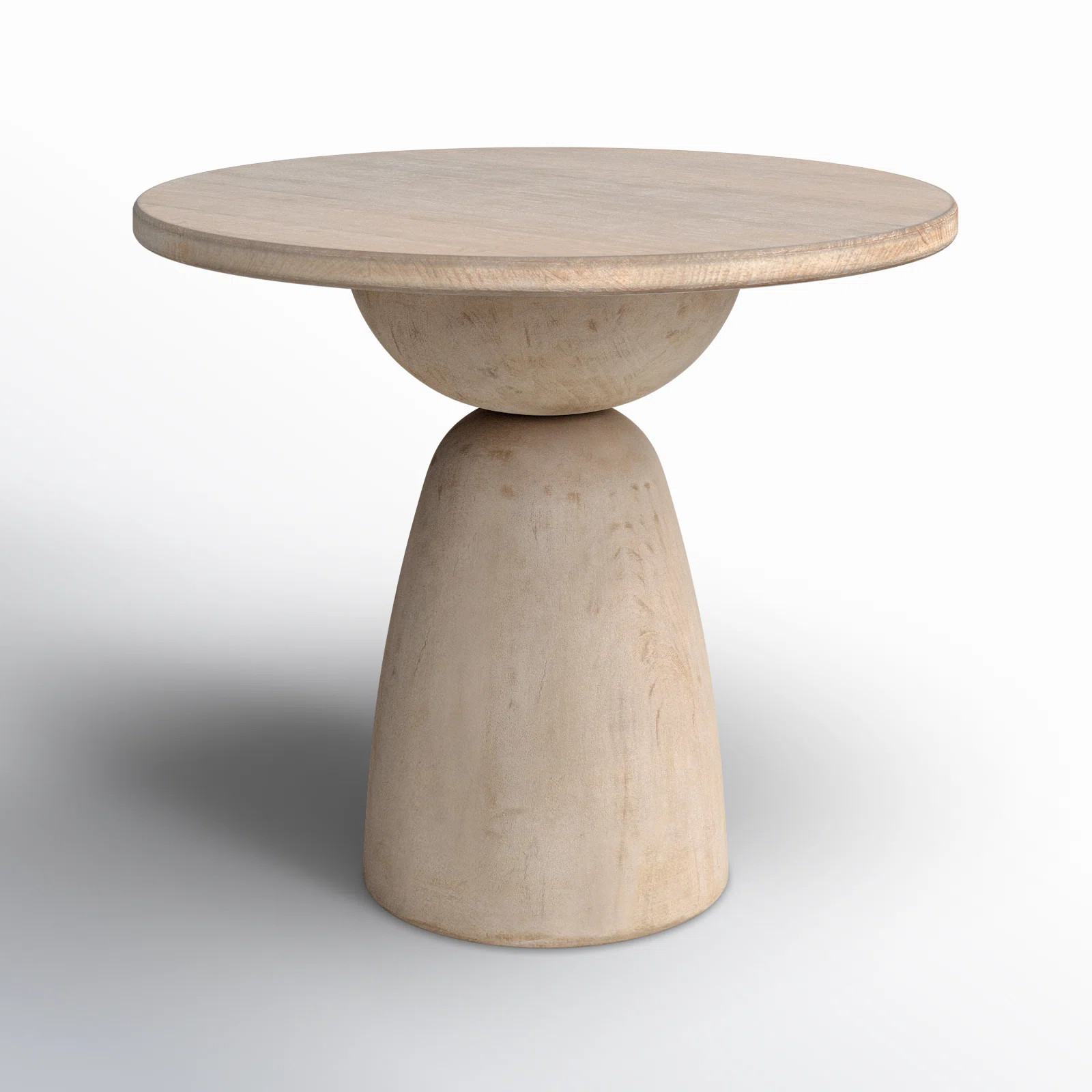 AllModern Saria Reclaimed Pine Round Modern Hourglass Bistro Dining Table & Reviews | Wayfair | Wayfair North America