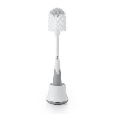 OXO TOT Bottle Brush with Bristled Cleaner & Stand - Gray | Target