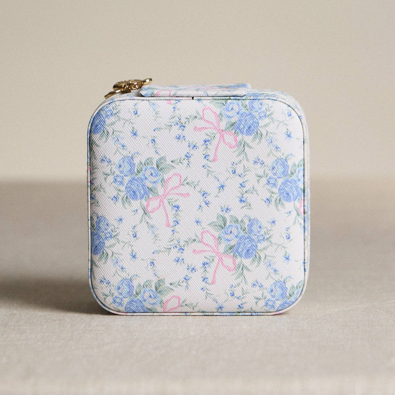 Little Blue Floral Jewelry Box - Travel Size | Shop Your Darling Style