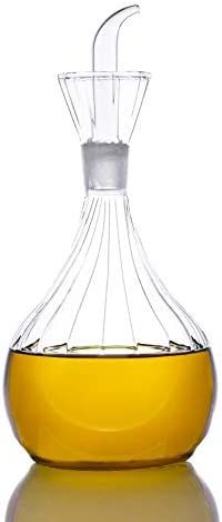 HAIZEEN 13 ounce/380 ml No Funnel Needed Olive Oil and Vinegar Dispenser Glass Cruet Decanter for... | Amazon (US)