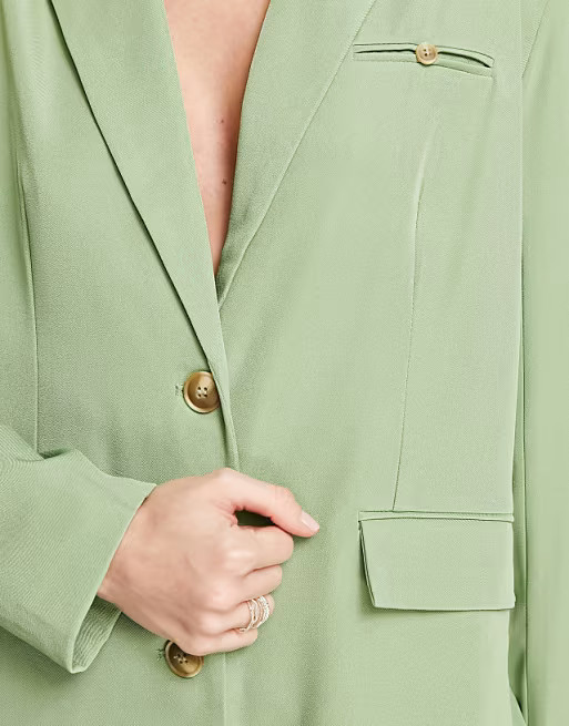 4th & Reckless blazer in green - part of a set | ASOS | ASOS (Global)