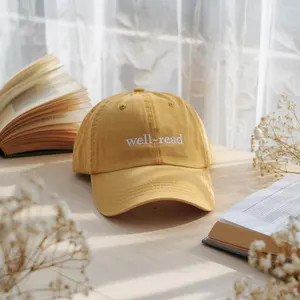 Embroidered Well-read Washed Cap, Literary Gift for Book Lover, Vintage Book Lover Aesthetic Hat,... | Etsy (Global)