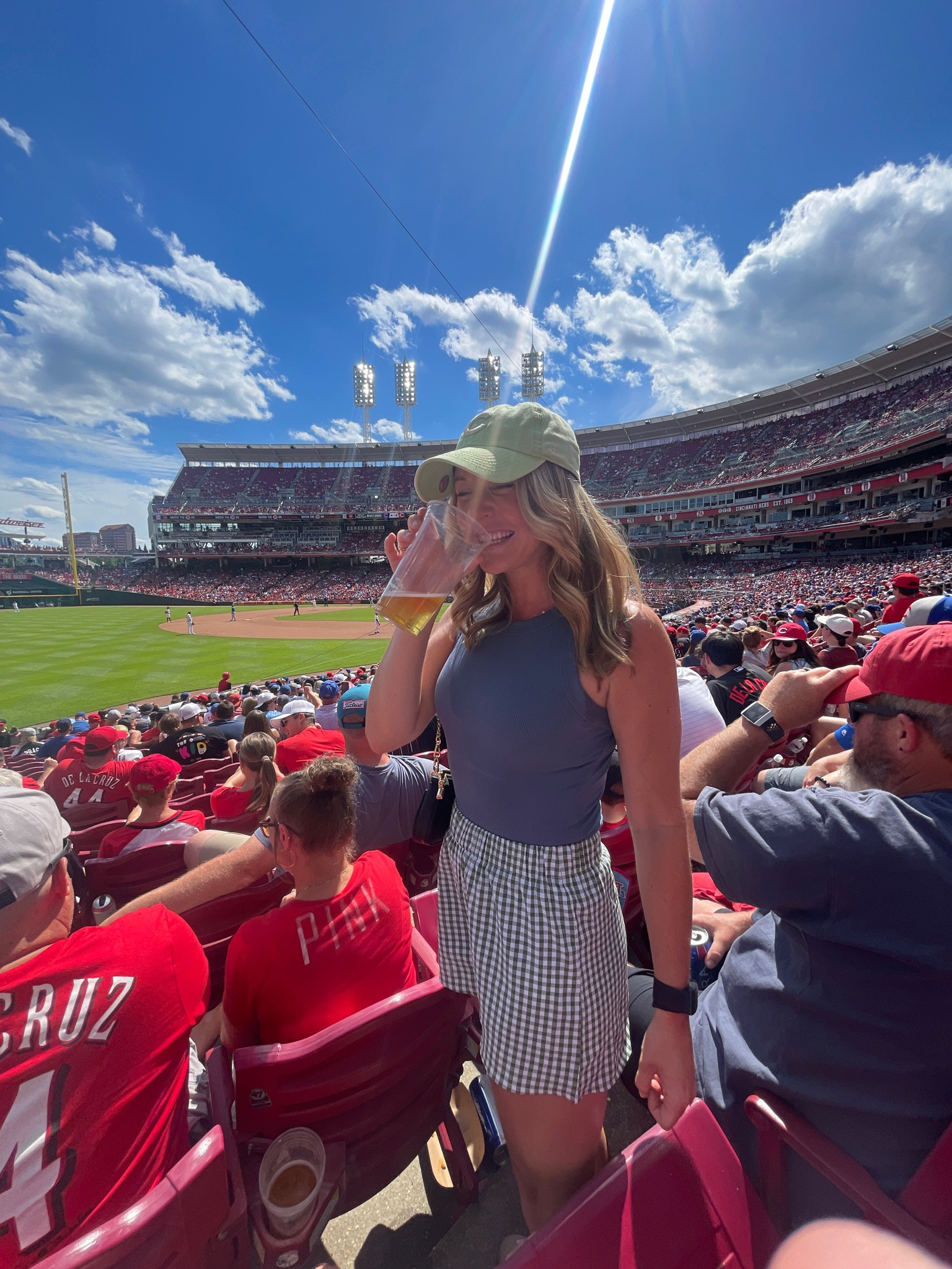 Perfect light weight comfy outfit for a hot baseball game! WHOLE OUTFIT UNDER $20 

#LTKSeasonal #LTKTravel #LTKSaleAlert