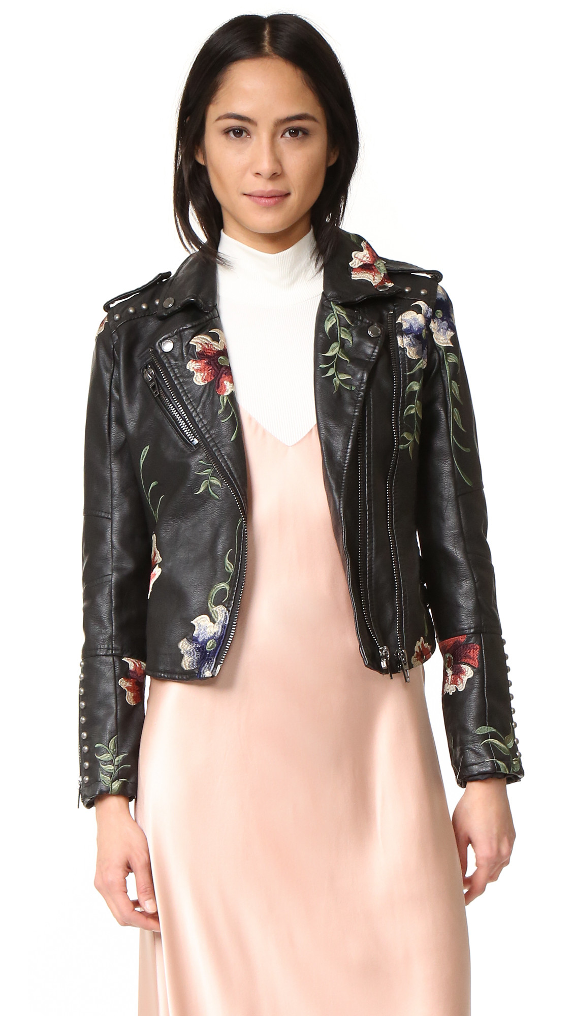 Embroidered Moto Jacket | Shopbop