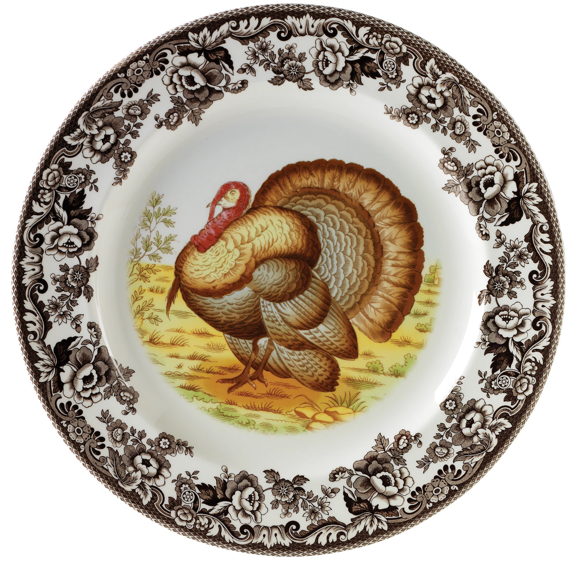 Spode Woodland Turkey Turkey Platter 12" Turkey | Wayfair North America