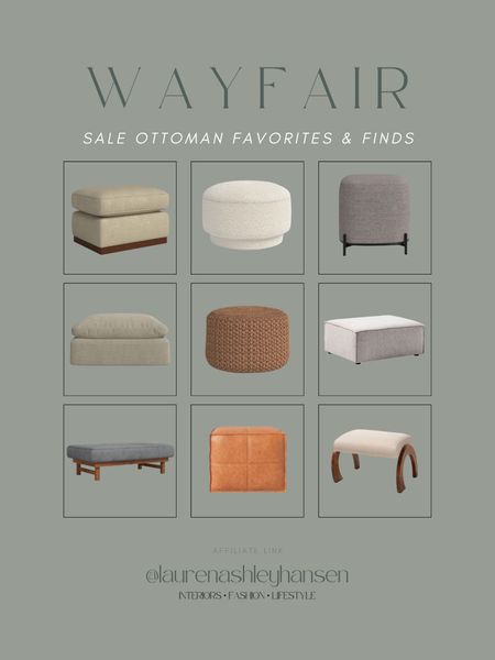 Wayfair sale ottomans! If your space feels a little empty or just not fully complete, try adding an ottoman! They instantly provides warmth and texture, and oftentimes seating too. All of these wayfair options are on sale too! 

#LTKsalealert #LTKhome #LTKstyletip