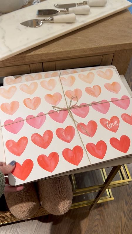 These watercolor heart placemats for Valentines Day have me smitten! These cork placemats come in a set of four and I know my kids will love them! 

#ValentinesDecor #HomeDecor #TableSettings #Galentinestable #ValentinesDay 

#LTKhome #LTKunder50 #LTKFind
