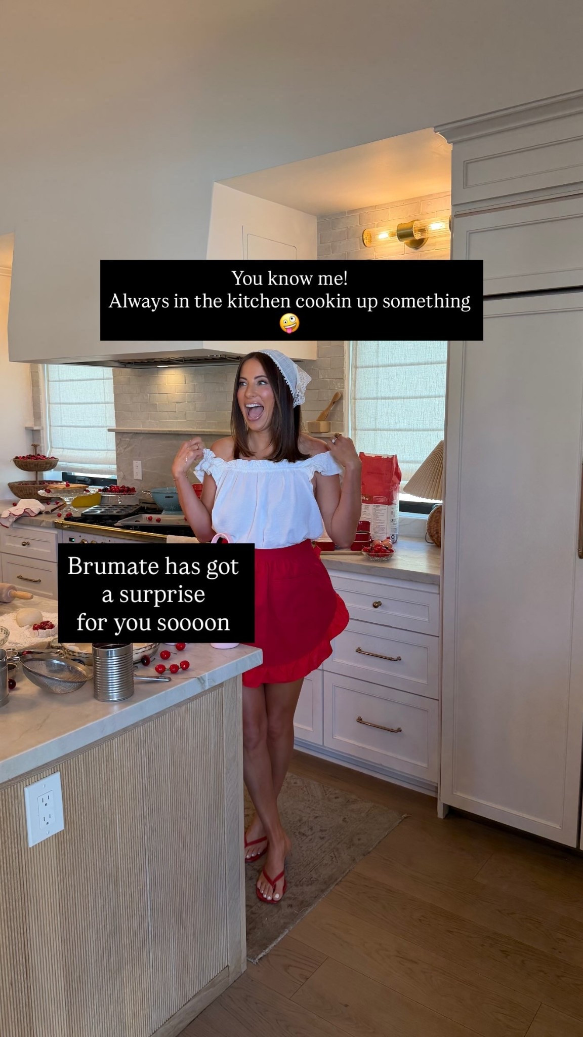 Brumate has got 
a surprise 
for you soooon You know me! 
Always in the kitchen cookin up something 🤪