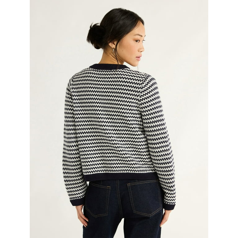 Free Assembly Women’s Welt Pocket Cardigan, Lightweight, Sizes XS-XXL | Walmart (US)