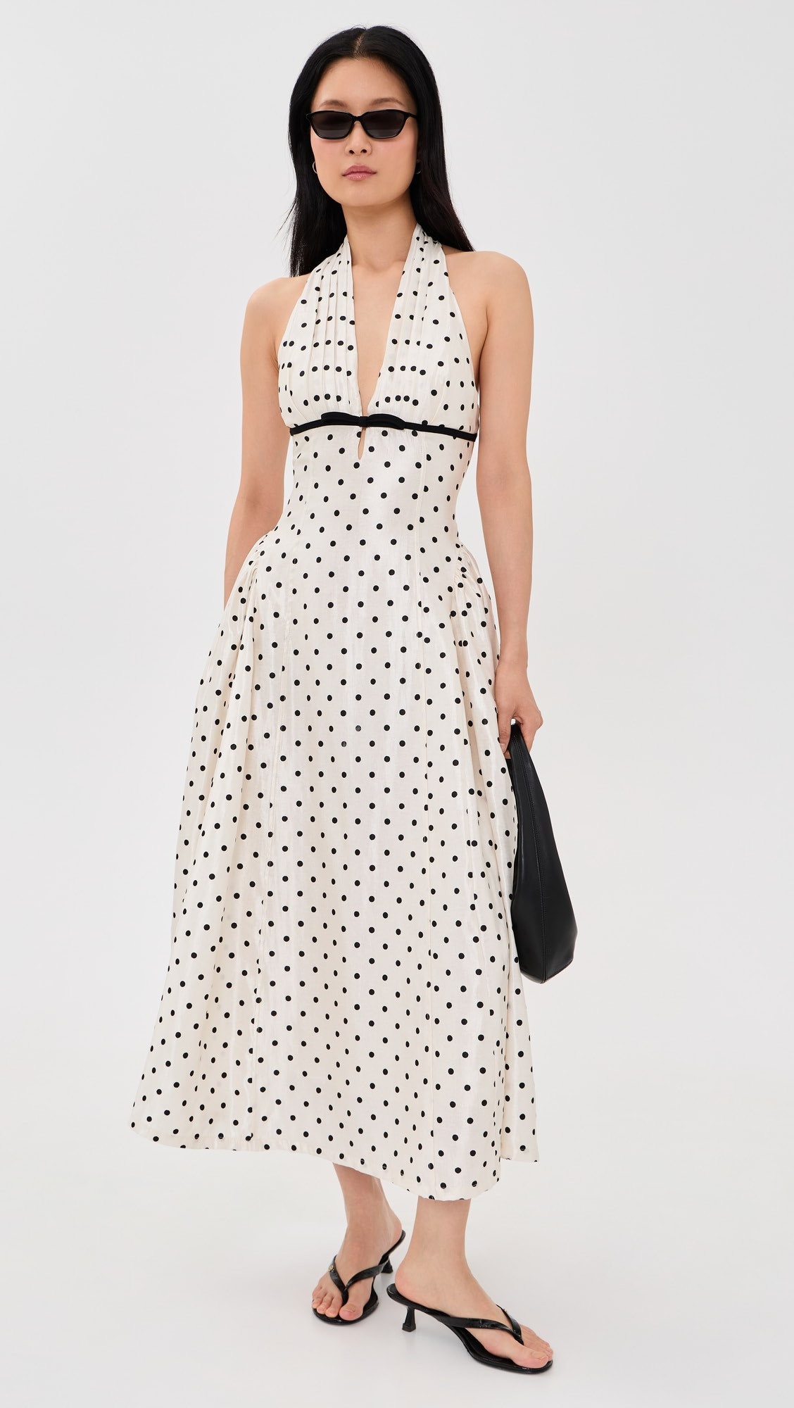 Halter Neck Polka-Dot Maxi Dress | Shopbop