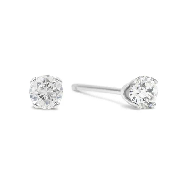 SuperJeweler 5 Point Tiny Diamond Stud Earrings in Solid Silver for Women, Teens and Girls! | Walmart (US)