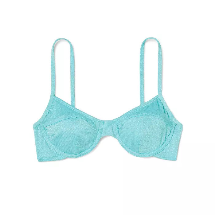 Juniors' Metallic Textured Underwire Bikini Top - Xhilaration™ | Target