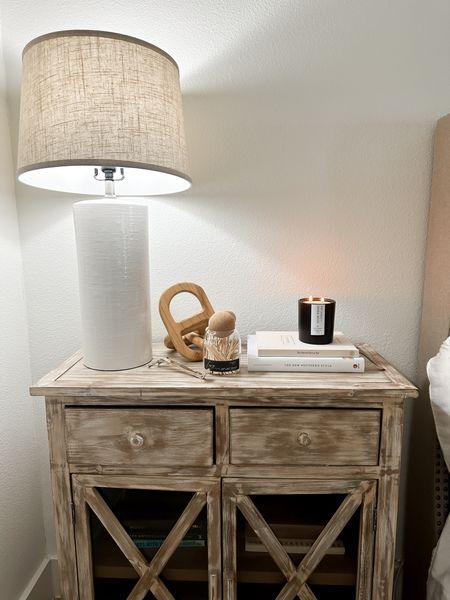 Style my bedside table with @thesouthernporchtx I love how calming my room looks now. This candle smells AMAZING, the wick trimmers and matches are a must as function and beauty! 

Home decor | Bedside Table | Home Inspo

#LTKstyletip #LTKhome #LTKunder50