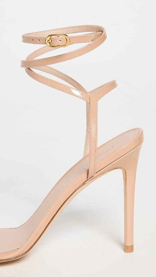 Stuart Weitzman Barelynude 100mm Wrap Sandals | SHOPBOP | Shopbop