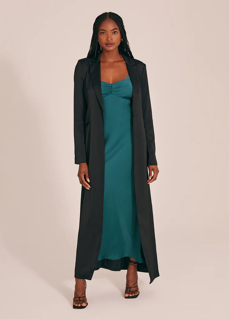 LONG SATIN BLAZER | Favorite Daughter