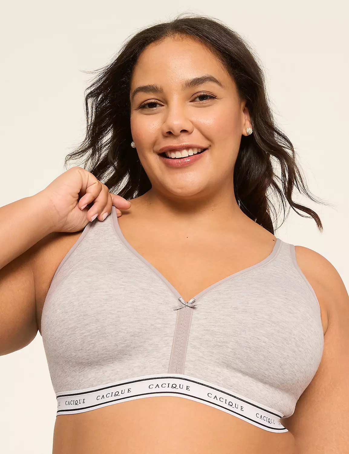 Cotton Lightly Lined No-Wire Bra | Lane Bryant (US)