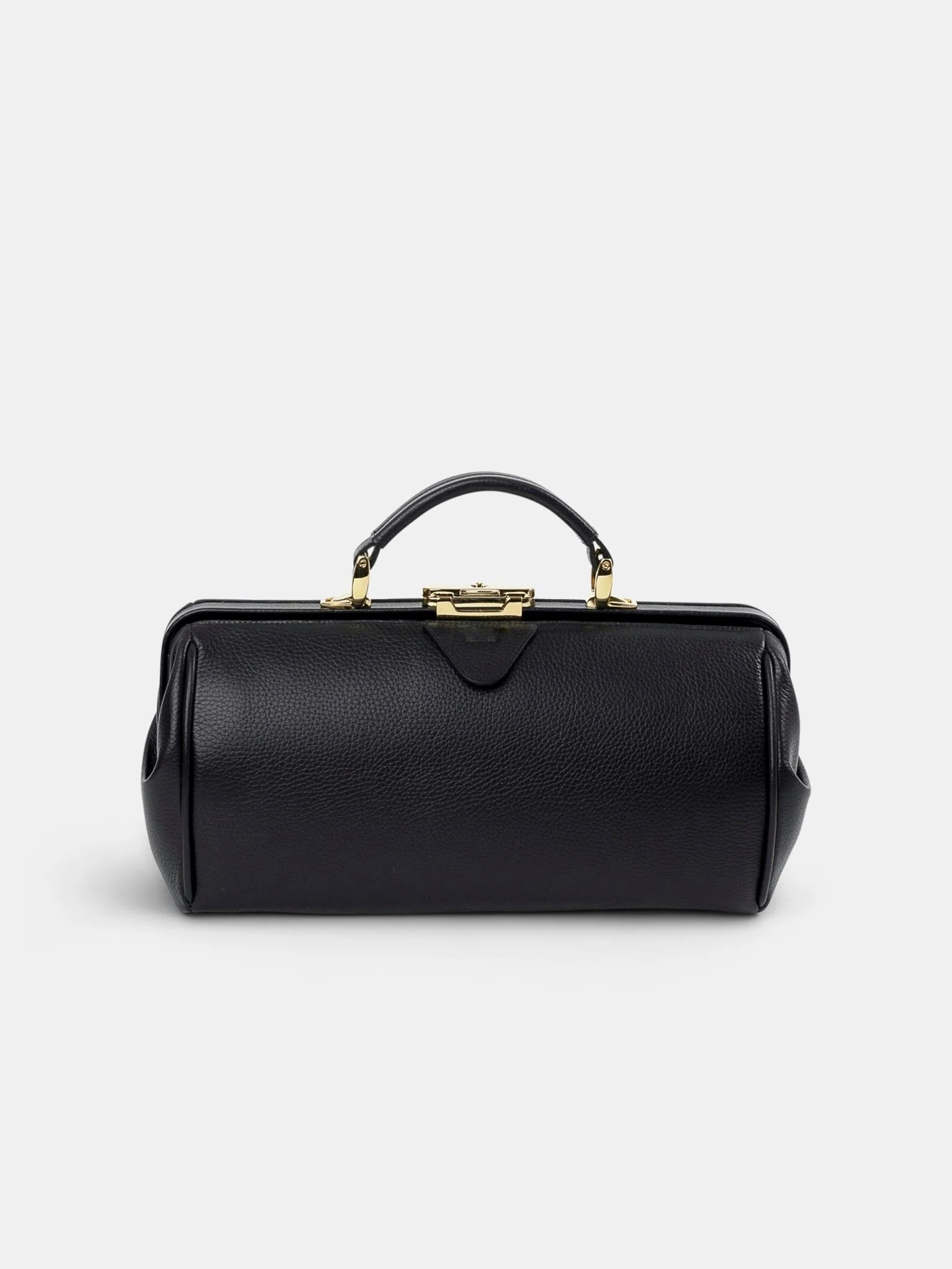 The Doctor's Bag -  Midnight Black Calf Grain | The Cambridge Satchel Company