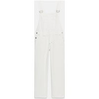 Zara - Zw Collection Denim Jumpsuit - White - M - Woman | Zara UK