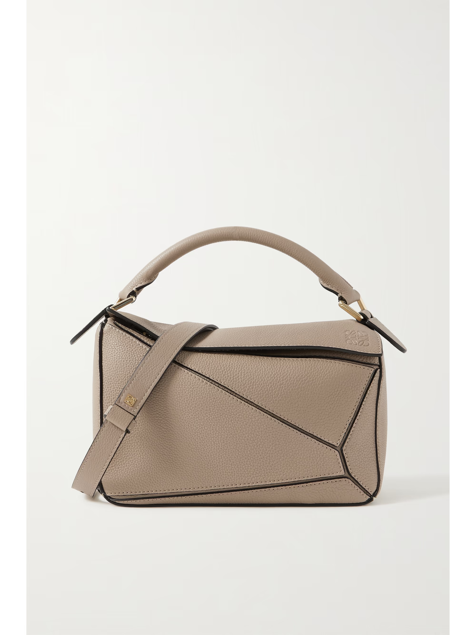 Puzzle small textured-leather shoulder bag | NET-A-PORTER (US)
