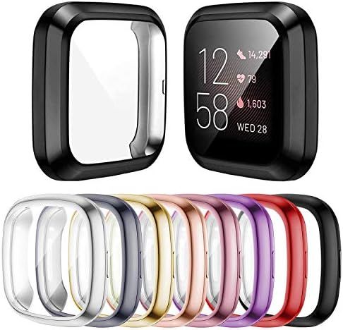 Mocodi 8-Pack Screen Protector Case Compatible with Fitbit Sense/Versa 3, TPU Protective Screen Cove | Amazon (US)