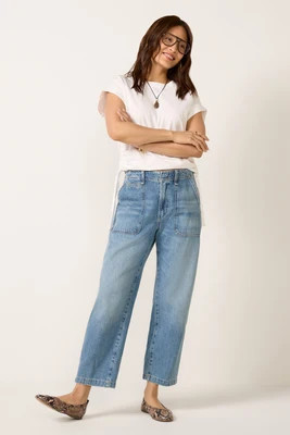 CITIZENS OF HUMANITY Women's Winslow Wide Leg Utility Jean, Size 31, Rowena Blue | Evereve