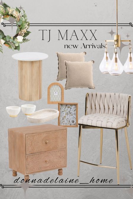 New and now at TJ Maxx✨
This counter stool is beautiful..very high end look at TJ Maxx price. 
Loving the accent table too, under $200! 
Home decor finds, budget friendly 

#LTKfamily #LTKhome