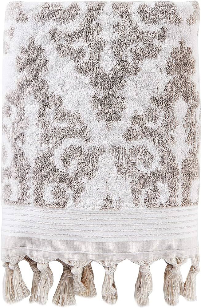 SKL Home Mirage Fringe 100% Turkish Cotton Bath Towel, Taupe 54.00" x 28.00" | Amazon (US)