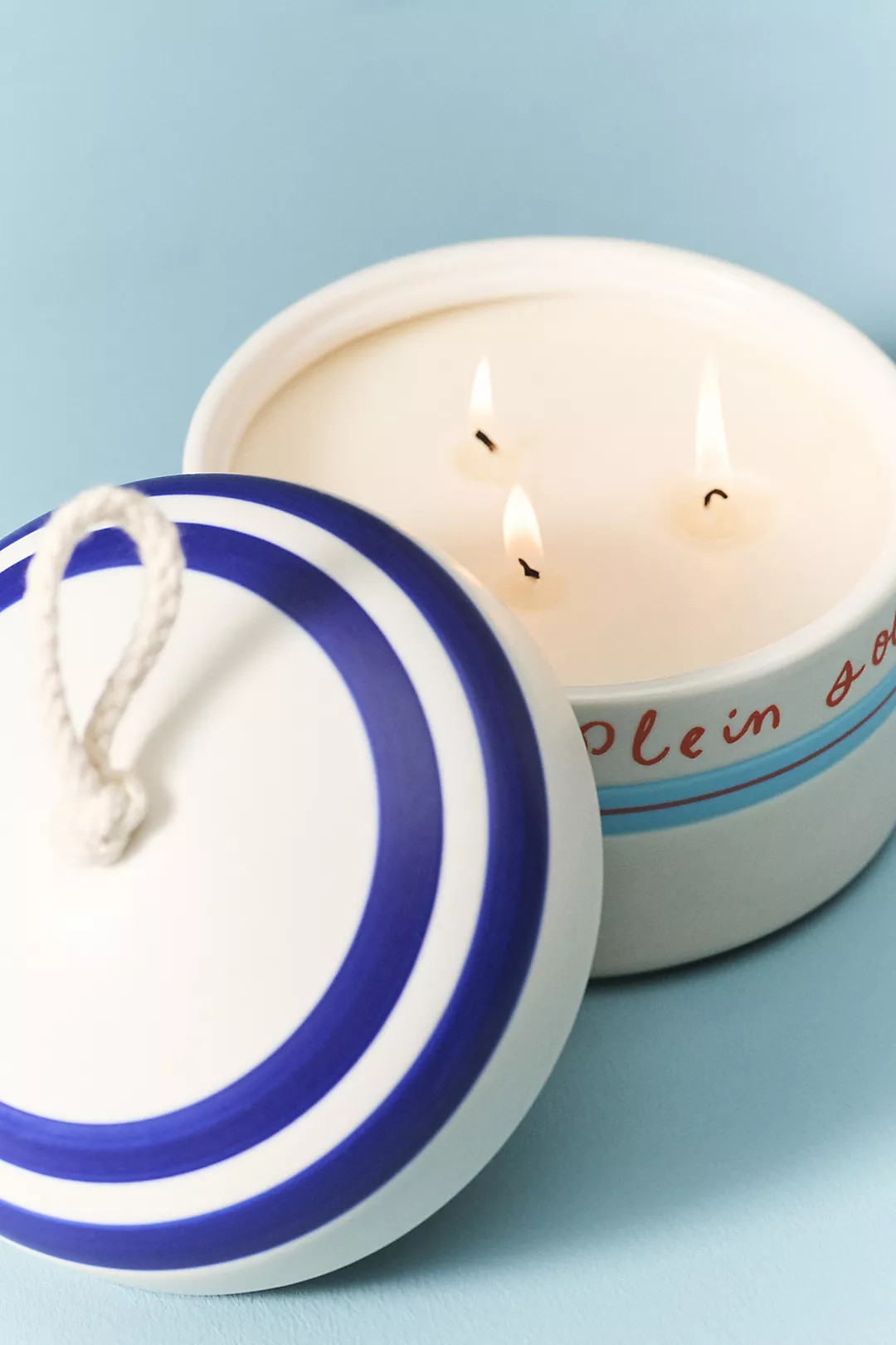 Floral Hibiscus Tide Ceramic Buoy Candle | Anthropologie (US)