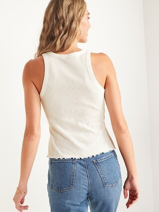 Fitted Rib-Knit Tank for Women | Old Navy (US)
