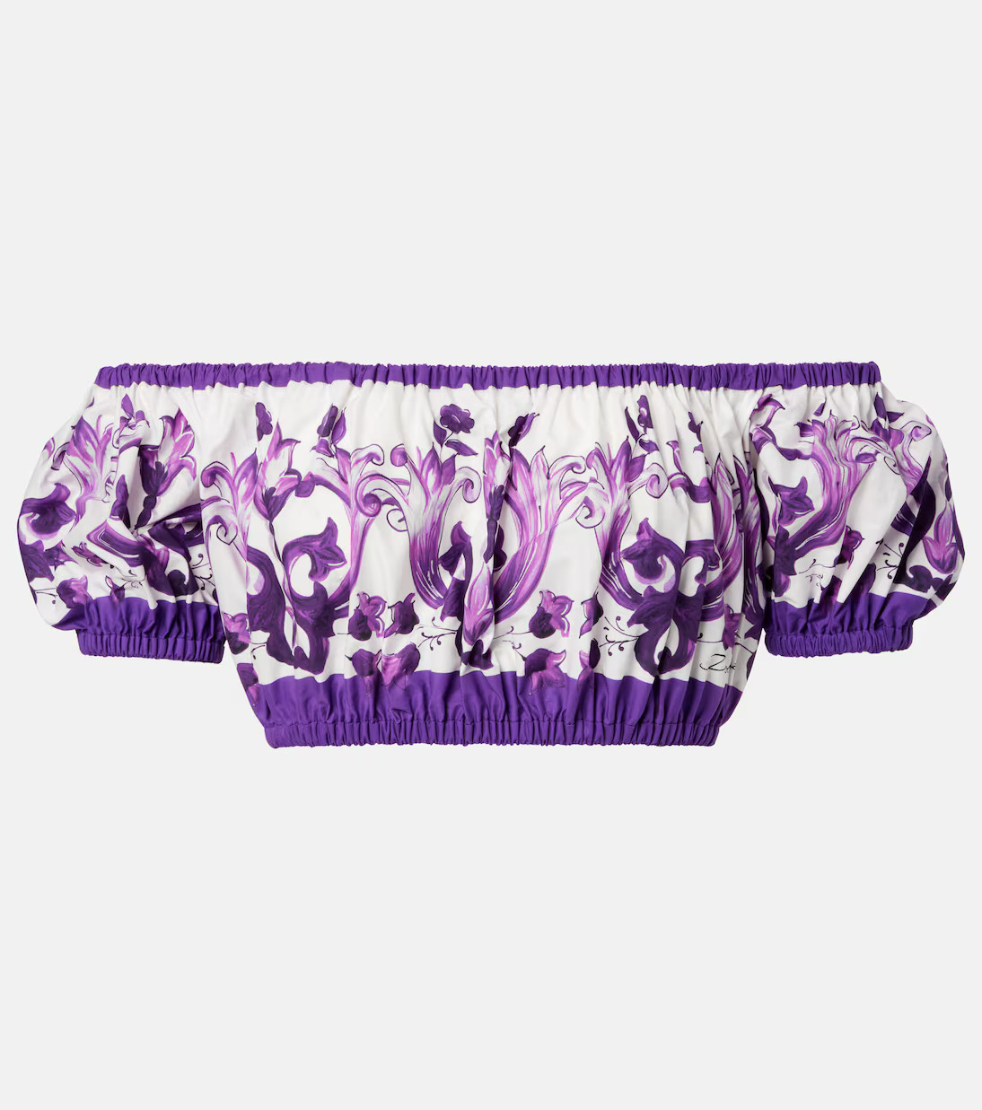 Majolica cotton crop top | Mytheresa (US/CA)