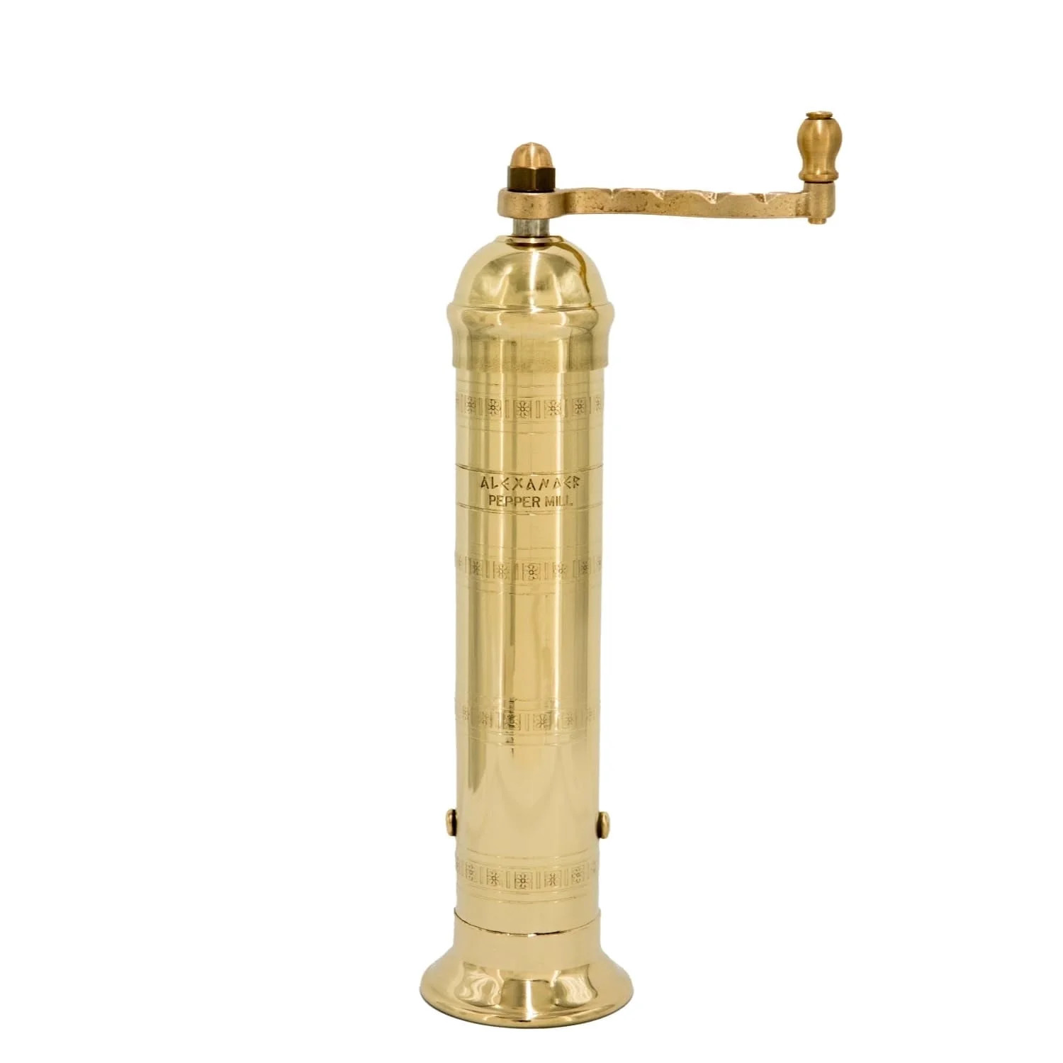 Alexander Home Greek Pepper Mill, 9 Inch Tall, Manual Grinder, Brass | Walmart (US)