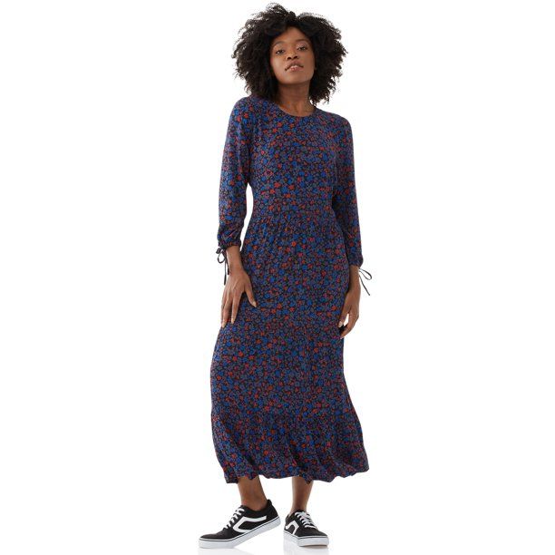 Free Assembly Women's Tiered Maxi Dress | Walmart (US)