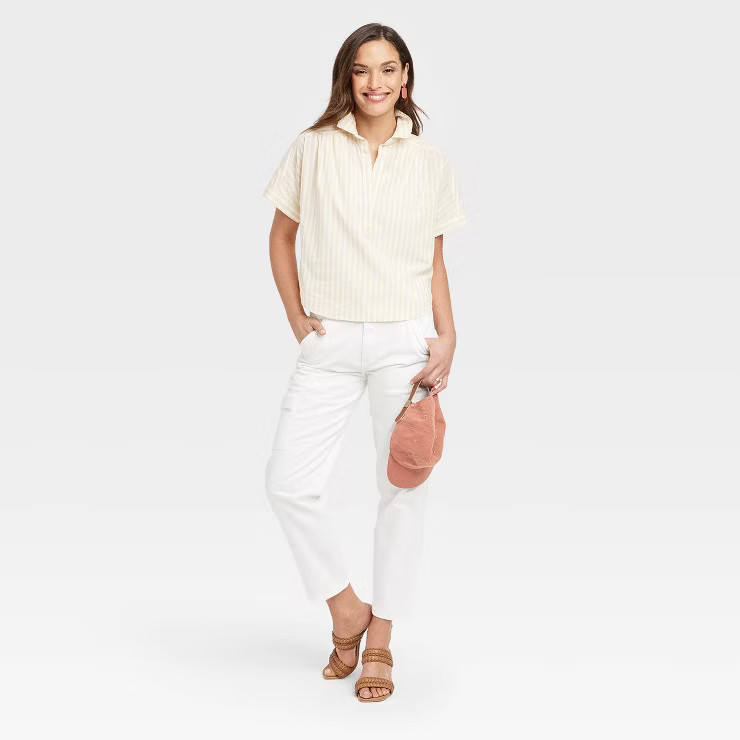 Women's Mid-Rise Boyfriend Jeans - Universal Thread™ White | Target