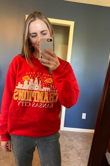 Cute Kansas City Chiefs Back to Back Super Bowl merch is here!

I ordered this back to back champions sweatshirt and I am in love! There’s a lot of cute options out there now that everyone has had time to make fun designs. Rounded up some of my other favorites too! Many are on sale this week for 20% off.

#LTKsalealert #LTKSpringSale #LTKfindsunder50