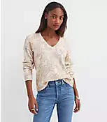 Floral Relaxed Sweater | LOFT