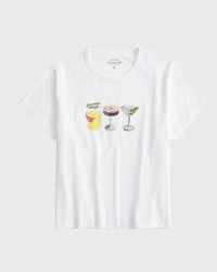 Short-Sleeve Cocktails Graphic Skimming Tee | Abercrombie & Fitch (US)