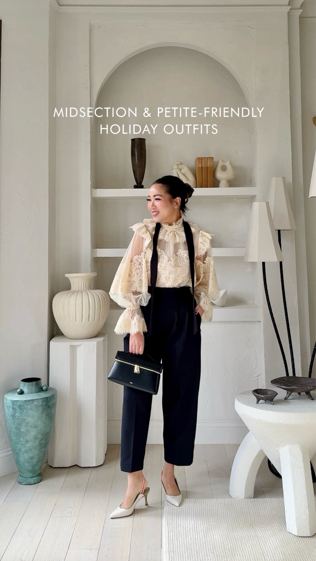 Midsection and petite-friendly holiday outfits ✨ 

✨ TROUSERS Aritzia - wrinkle-free adjustable waistband pull-on pants with a tailored relaxed drape. Comes in short, reg and tall inseams. I’m wearing a XS Short. Perfect fit.

✨ TUXEDO BARREL Spanx - these pants have a compression waistband that hugs the right places while giving stretch and hold. Comes in petite, reg and tall inseams. I’m wearing an XS Petite. Perfect fit.

✨ JEANS Quince - stretch at the waist without losing shape in a flattering relaxed straight/wide leg. Comes in 4 inseam lengths. I’m wearing a 26 x 30. Great length with sneakers, flats and kitten heels.

For size reference, I’m 5 ft 115 pounds, postpartum tummy. 


#LTKHoliday #LTKPetite #LTKStyleTip