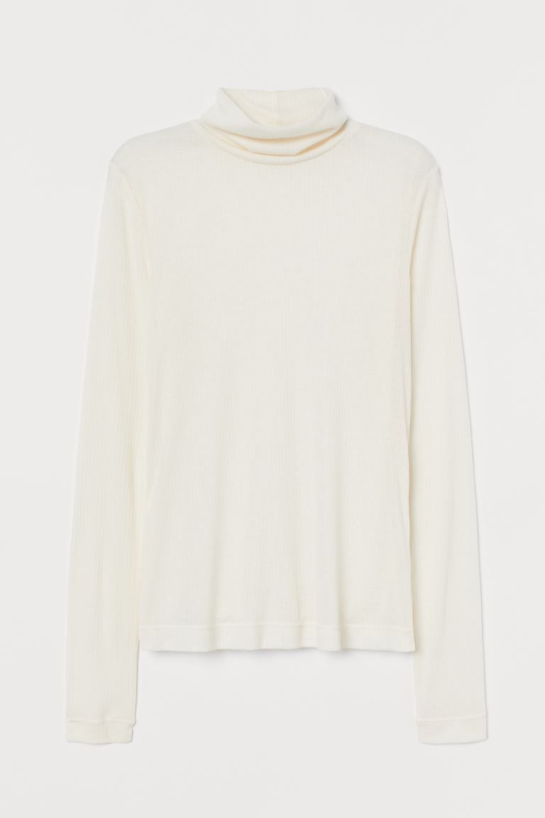 Jersey polo-neck top | H&M (UK, MY, IN, SG, PH, TW, HK)