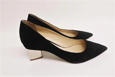 Nicholas Kirkwood Prism Pumps Black Suede Size 42 Pointed Toe Mid-Heel  | eBay | eBay US