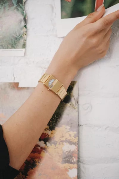 BREDA Pulse Tandem Metal Bracelet Watch in Gold, Men's at Urban Outfitters | Urban Outfitters (US and RoW)
