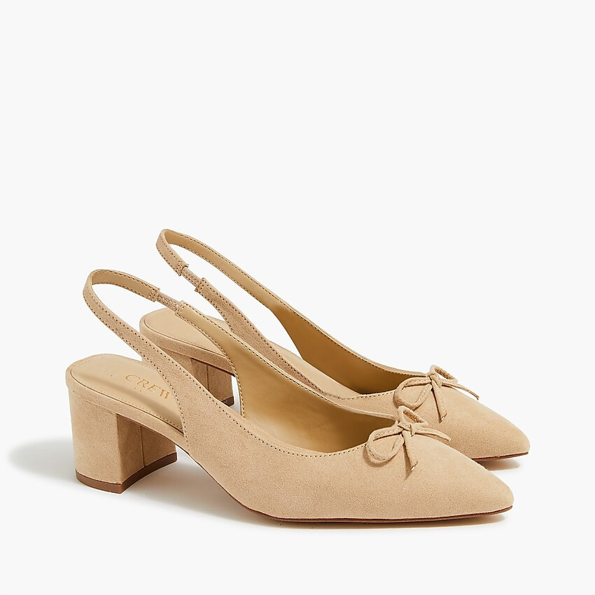 Slingback bow heels | J.Crew Factory