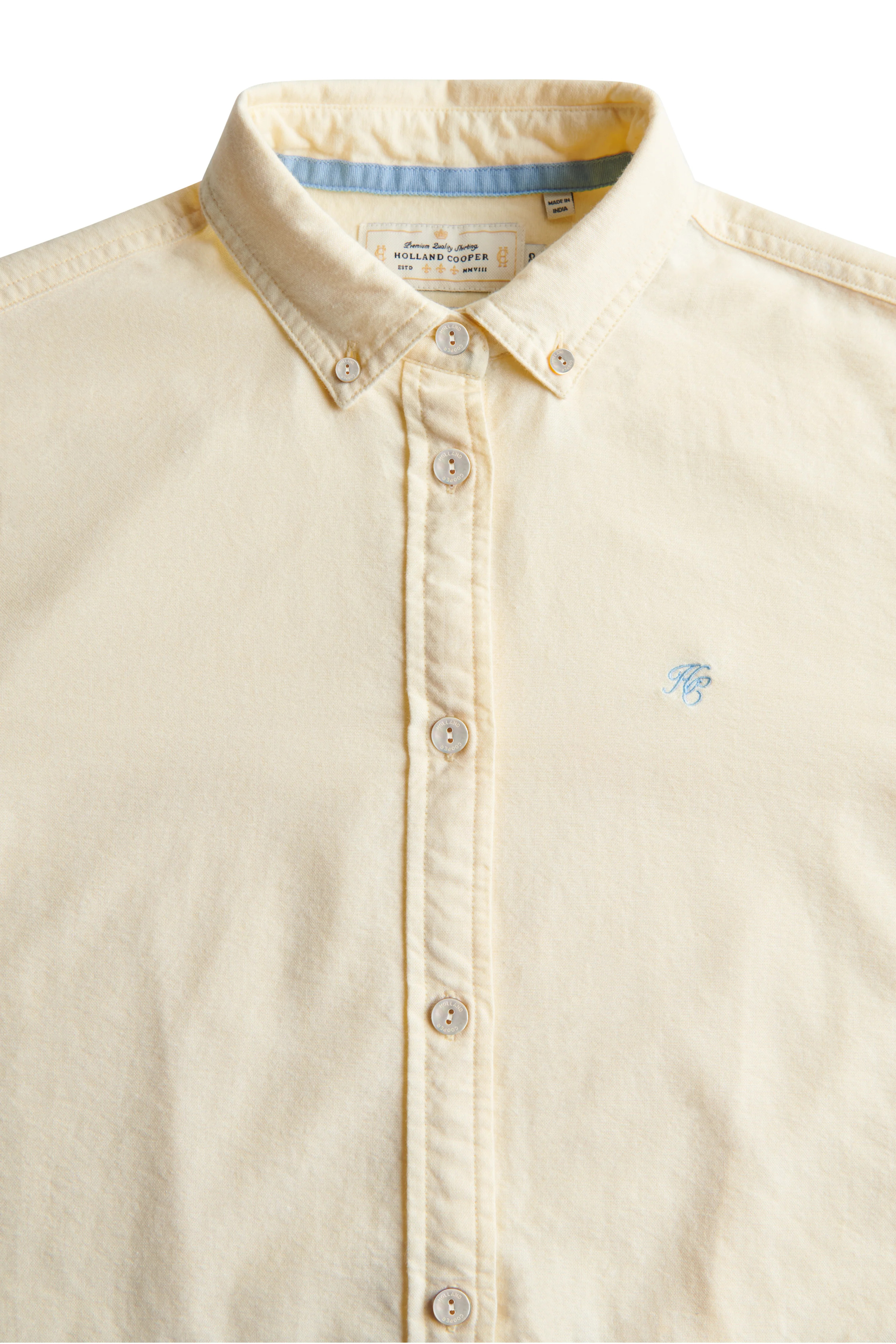Oxford Shirt (Lemon) | Holland Cooper