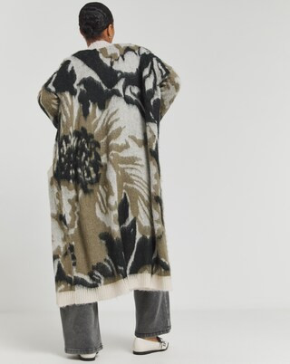 Religion Eccentric Brushed Yarn Cardigan | Simply Be (UK)