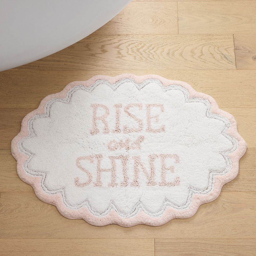 Scallop Round Bath Mat | Pottery Barn Teen