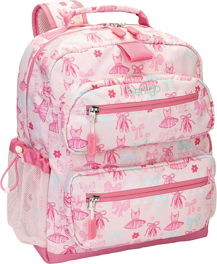 Bentgo Kids Print Backpack - Lightweight 14\u201d Backpack for School, Travel & Daycare, Ideal fo... | Amazon (US)